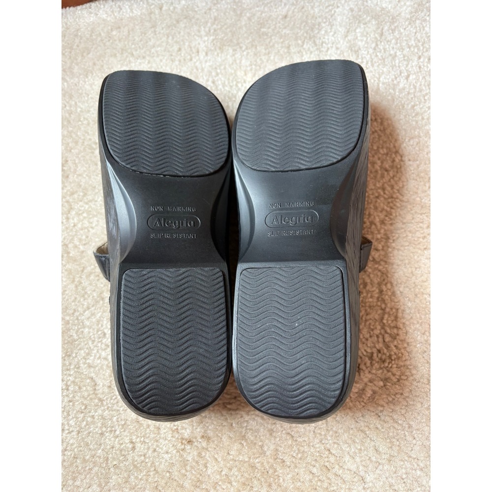 Alegria Opheliah Black Leather Mary Jane Clogs Shoes OPH-6325 Womens 42 11.5-12 - Picture 11 of 11